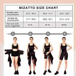 MIZATTO Womens Waist Trainer Thigh Trimmer, 3 in 1 Neoprene Butt Lifter Shapewear Belt