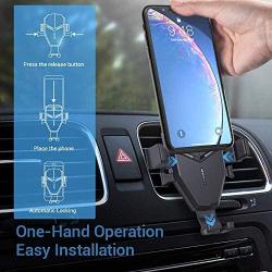 Wireless Car Charger Mount,Quntis 15W 10W 7.5W Qi Fast Charging Car Mount Auto Clamping Air Vent Cell Phone Holder Gravity Holder Compatible iPhone 11/11 pro max/X/XS/XR/8 Galaxy S10/S9/S8/Note 10/10