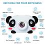 Joytrip Digital Kids Camera for Boys 12.0MP 1080P Video Resolution Mini Rechargeable Portable Camera for Ages 3-12 Child Kid Selfie Toy Cameras Camcorder (Panda 16G Memory Card)