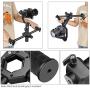 Neewer Carbon Fiber Dual Handle Grip Holder-Diameter-Adjustable 25-45mm for Zhiyun Crane 2/Crane V2/Crane Plus/Crane/Crane M/Feiyu G6 Plus/A1000/A2000/MOZA Air Aircross Gimbals (Only Grip Included)