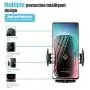 Wirelsss Car Charger,QI Fast Charging Air Vent Holder Auto-Clamping Smart Sensor Phone Holder for Car Compatible with iPhone 11/11 Pro/11 Pro Max/Xs/XR/X/8/8+,Samsung S10/S10+/S9/S9+(Red)
