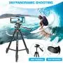 UBeesize 60” Phone Tripod with Carry Bag & Cell Phone Mount Holder for Live Streaming, Extendable Travel Lightweight Tripod Stand with Smartphone Bluetooth Remote, Compatible with iOS/Android UBeesize 60” Phone Tripod with Carry Bag & Cell Phone Mount Holder for Live Streaming, Extendable Travel Lightweight Tripod Stand with Smartphone Bluetooth Remote, Compatible with iOS/Android