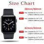 Pack 3 Compatible with Apple Watch Band 38mm 40mm 42mm 44mm, Soft Silicone Band Replacement for Apple iWatch Series 4, Series 3, Series 2, Series 1