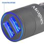 Meagoes Fast USB Car Charger Adapter, with Dual Smart Ports, Compatible for Apple iPhone 8/X/Plus/7/6s/6, Ipad Pro/Mini, Samsung Galaxy S9 Plus/S9/S8/S7, Note 9/8, Google Pixel, Moto Z, LG G7/V40, HTC