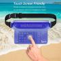 iKuShang Waterproof Pouch 2 Pack/3 Pack Waterproof Fanny Pack Waterproof Phone Case Waterproof Wallet Protect Your Valuables Safe & Dry Perfect for Boating Swimming Beach Pool Water Parks