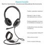 Cyber Acoustics 3.5mm Stereo Headset with Headphones and Noise Cancelling Microphone for PCs, Tablets, and Cell Phones in The Office, Classroom or Home (AC-5002A)