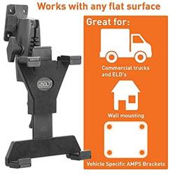 iBOLT TabDock Bizmount AMPs - Heavy Duty Drill Base Mount for All 7" - 10" Tablets (iPad, Samsung Tab) for Cars, Desks, Countertops: Great for Commercial Vehicles, Trucks, Schools, and Businesses