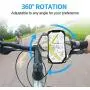 Bike Phone Mount, 360° Detachable Rotatable Bicycle & Motorcycle Cell Phone Holder Adjustable Handlebar Cradle fit iPhone 11 Pro Max/X/XS MAX/XR/8/8 Plus, Samsung 4.0"~6.5" by WESTRICHE (Black) Bike Phone Mount, 360° Detachable Rotatable Bicycle & Motorcycle Cell Phone Holder Adjustable Handlebar Cradle fit iPhone 11 Pro Max/X/XS MAX/XR/8/8 Plus, Samsung 4.0"~6.5" by WESTRICHE (Black)