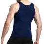 GKVK Mens Slimming Body Shaper Vest Shirt Abs Abdomen Slim