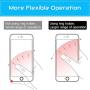 Transparent Cell Phone Ring Holder, 360 Degree Rotation, Finger Grip Stand Holder iPhone and ipad Tablet Ring Holder (2 Black + 2 Silver)