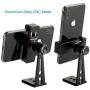 Ulanzi ST-04 Aluminum Smartphone Tripod Mount Adapter Vertical Video Bracket Cell Phone Clip 360 Degree Smartphone Video Tripod Clamp for iPhone Xs Xs Max XR 8 Android Instagram IGTV Livestreaming