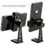 Ulanzi ST-04 Aluminum Smartphone Tripod Mount Adapter Vertical Video Bracket Cell Phone Clip 360 Degree Smartphone Video Tripod Clamp for iPhone Xs Xs Max XR 8 Android Instagram IGTV Livestreaming