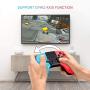 Wireless Pro Game Controller for Nintendo Switch, Pekyok SW07 Bluetooth Gamepad Joypad Remote for Nintendo Switch Console Supports Gyro Axis and Dual Vibration - Blue & Red(Third-Party Product)