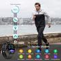 CanMixs Smart Watch for Android iOS Phones, 1.3" Touch Screen Bluetooth Fitness Tracker Watches for Men Women, IP67 Waterproof Activity Tracker with Heart Rate Monitor Sleep Compatible Samsung iPhone