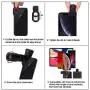 Phone Camera Lens, CESCOM 9 in 1 Cell Phone Camera Lens Kits, 25X Telephoto Zoom Lens, 20X Macro Lens, 120° Wide Angle Lens, 198° Fisheye Lens for iPhone 11 Pro/X/XR/XS Max/8+/7, Google and Android.