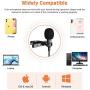 PoP voice 16 Feet Single Head Lavalier Lapel Microphone Omnidirectional Condenser Mic for iPhone Android & Windows Smartphones, YouTube, Interview, Studio, Video Recording, Noise Cancelling Mic