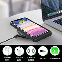 Alpatronix iPhone 11 Battery Case, 5000mAh Slim Portable Protective Extended Charger Cover with Qi Wireless Charging Compatible with iPhone 11 (6.1 inch) BXXI - (Black)