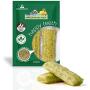 Happy Teeth Natural Cheese Dog Chews | Veggie Flavor - Small | | Dental Chew | Protein Rich | Gluten Free - Lactose Free - Wheat Free - Soy Free| 2 Chews per Resealable Pouch | 3 Pouches per Pack
