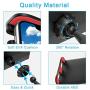Car Headrest Mount, Tablet Headrest Holder, Car Backseat Seat Mount Holder Universal 360° Rotating Adjustable for All 6"-10.5" Tablet iPad iPad Air iPad Mini,Samsung Galaxy,Cell Phones 4.5"-8" (Red)