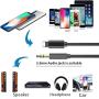 [Apple MFi Certified] iPhone AUX Cord for Car Stereo, Lightning to 3.5mm Audio Cable Compatible for iPhone 11/11 Pro/XS/XR/X 8 7 6/iPad, iPod to Speaker, Home Stereo, Headphone, Support iOS 13 (Black)