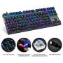 MOTOSPEED 2.4GHz Wireless/USB Wired Mechanical Keyboard 87Keys Led Backlit Red Switches Type-C Gaming Keyboard for Gaming and Typing,Compatible for Mac/PC/Laptop