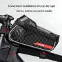 ERONGDIAN Bike Storage Bag Water Resistant Bicycle Phone Mount Bags Top Tube Bike Phone Bag Men Bike Front Frame Bags Phone Holder Touch Screen for iPhone 11 XS MAX XR Android Cellphone 6.0 Inches