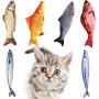 Coppthinktu 6PCS Interactive Cat Toy, Catnip Toys Realistic Plush Simulation Fish Cat Toy, Funny Interactive Pets Pillow, Chew Bite Kick Supplies Catnip Fish Cat Toys for Cat, Kitty, Kitten