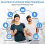 Sleep Headphones Bluetooth Headband - Upgrade Soft Noise-Canceling Headphones for Sleeping, Sports Headbands with Ultra-Thin HiFi Stereo Speakers - Long Time Play Sleep Earbuds for Sleeping, Workout