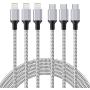 Phone 11 Charger, USB C to Charging Cable [3ft 6ft 10ft] Powerline for Phone 11/11 Pro/11 Pro Max/X/XS/XR/XS Max/8/8 Plus, Supports Power Delivery (Gray)