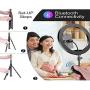 LED RGB Ring Light kit, 10 inch Ring Light, with Tripod Stand, Mobile Phone Stand with Adjustable Temperature Lighting, Used for Camera/Selfie/TikTok/Makeup/Video Shooting (Upgraded Version)