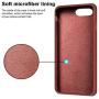 Anuck iPhone 8 Plus Case, iPhone 7 Plus Case, Soft Silicone Gel Rubber Bumper Case Microfiber Lining Hard Shell Shockproof Full-Body Protective Case Cover for iPhone 7 Plus /8 Plus 5.5" - Caramel