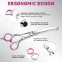 6CR Stainless Steel Dog Grooming Scissors Kit with Safety Round Tip, Heavy Duty Titanium Pet Grooming Trimmer Kit - Thinning, Straight, Curved Shears and Comb for Long Short Hair for Cat Pet 6CR Stainless Steel Dog Grooming Scissors Kit with Safety Round Tip, Heavy Duty Titanium Pet Grooming Trimmer Kit - Thinning, Straight, Curved Shears and Comb for Long Short Hair for Cat Pet
