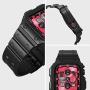 Compatible for Apple Watch Band 44mm 42mm with Bumper Case, amBand Rugged Armor Men Bands for iWatch Series 5 3 4, Sport Military Protective Cases Protector Drop-proof Shockproof Black