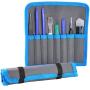 Professional Opening Pry Tool Repair Kit with Non-Abrasive Nylon Spudgers and Anti-Static Tweezers, 8 Piece Set