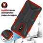 HNHYGETE Designed for LG STYLO 5 Plus(2019) Case,LG Stylo 5 Cell Phone Case,Dual Layer Heavy Duty Non Slip Shockproof Bumper Rugged Protective Cover (red)