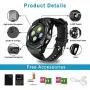 Smart Watch,Android Smartwatch Touch Screen Bluetooth Smart Watch for Android Phones Wrist Phone Watch with SIM Card Slot & Camera,Waterproof Sports Fitness Tracker Watch for Men Women Kids Black Smart Watch,Android Smartwatch Touch Screen Bluetooth Smart Watch for Android Phones Wrist Phone Watch with SIM Card Slot & Camera,Waterproof Sports Fitness Tracker Watch for Men Women Kids Black