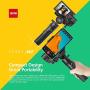 Zhiyun Crane M2 Crane-M2 Gimbal [Official Dealer], 3 Axis Handheld Gimbal for Mirrorless Cameras/Smartphone/Action Cameras for Sony A6000/A6300/A6400/A6500/Canon M6/G7 X Mark II, for GoPro Hero 7/6/5