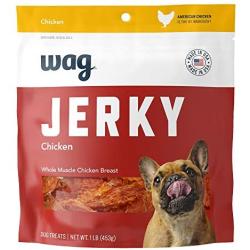 Amazon Brand - Wag Jerky Dog Treats, 1 Lb Bag