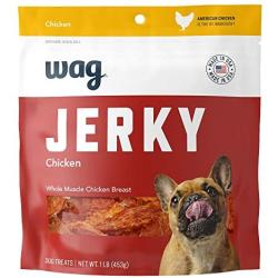 Amazon Brand - Wag Jerky Dog Treats, 1 Lb Bag