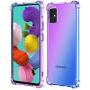 ROSAUI Case for Samsung Galaxy A71 Case Soft TPU Bumper Slim Shock Absorption Protective Case Gradient Transparent Phone Cover Anti-Scratch Case for Galaxy A71 [5G Version] (Blue-Purple)