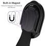 Ghostek Loop Phone Strap Holder for Hand with Metal Ring Stand and Car Holder Magnet Magnetic Smartphone Gripper Has Stick-On Adhesive and is Compatible with Cell Phone Cases, iPhone, Galaxy - (Red)