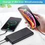 Portable Charger 26800mAh Power Bank, Ultra-High Capacity Universal External Battery Pack with 4 LED Indicator Dual USB Ports Battery Backup for Smart Phones,Tablet and More-[Black]
