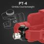 ULANZI PT-4 Removable Gimbal Counterweight Compatible with DJI Osmo Mobile 2 Zhiyun Smooth 4 Smooth Q Feiyu Vimble 2 Evo 3-Axis Gimbal Stabilizer with PERGEAR Cleaning Cloth