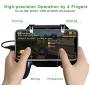 PUBG Mobile Controller 4000mAh, COCASES Power Bank Cooling Fan L1R1 Phone Trigger Game Joystick Grip Gamepad for 4.5-6.5 Phone