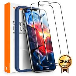 TORRAS Diamonds Hard iPhone 11 Pro Screen Protector iPhone X Screen Protector iPhone XS Screen Protector, [Military Grade Shatterproof] [Eye Protection] HD Clear Tempered Glass Film Clear 5.8-2 Pack