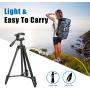 TAIROAD Phone Tripod, Portable Lightweight Aluminum Travel Tripod with Carry Bag & Bluetooth Remote, 1/4” Mounting Screw for Mirrorless/Gopro/DSLR Camera and 2 in 1 Clip for Smartphone and iPad