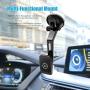 Magnetic Mount, WixGear Universal Dashboard Curved Magnetic Phone Car Mount Holder for Cell Phones and Mini Tablets with Fast Swift-snap Technology, Magnetic Cell Phone Mount