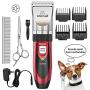 oneisall Dog Shaver Clippers Low Noise Rechargeable Cordless Electric Quiet Hair Clippers Set for Dogs Cats Pets