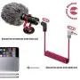 3.5mm TRS to TRRS Microphone Cable, Ancable 1/8 Male to Male Coiled Right Angle Mic Cord Compatible iPhone, Smartphone, Tablets with Rode SC7, VideoMic, VideoMicro Go, BOYA and More External Mic