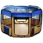 ESK COLLECTION Blue 45" Pet Puppy Dog Playpen Exercise Pen Kennel 600d Oxford Cloth ESK COLLECTION Blue 45" Pet Puppy Dog Playpen Exercise Pen Kennel 600d Oxford Cloth